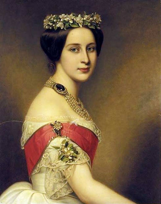 Alexandra Iosifovna, vintage artwork by Joseph Karl Stieler, 12x8" (A4) Poster