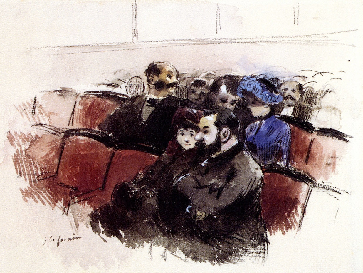 At the Theater, Orchestra Seats by Jean-Louis Forain,A3(16x12")Poster