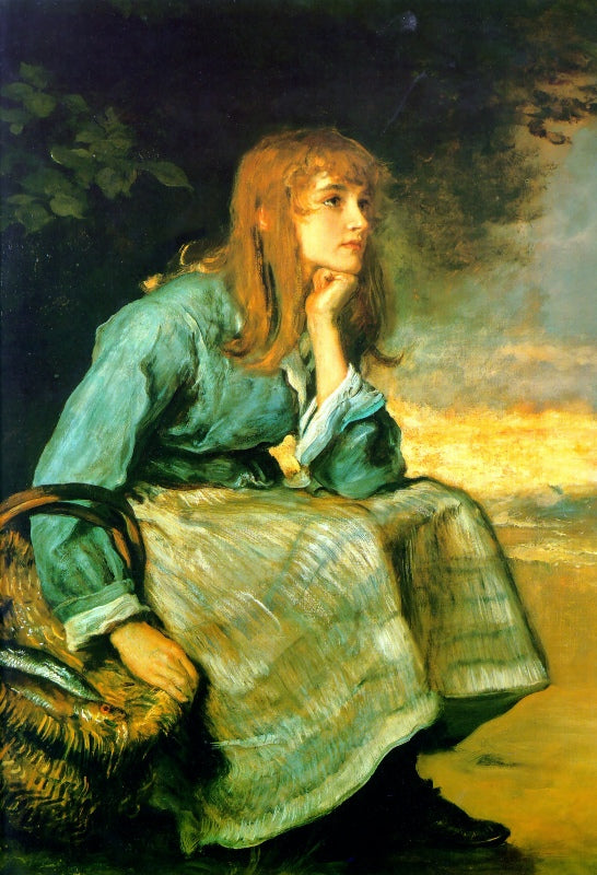 Caller Herrin', vintage artwork by Sir John Everett Millais, 12x8" (A4) Poster
