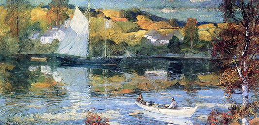 On the Lake by Jonas Lie,16x12(A3) Poster