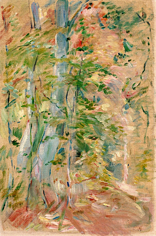 Forest Study, vintage artwork by Berthe Morisot, 12x8" (A4) Poster