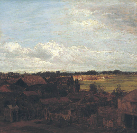 The East Side of the Edgware Road, Looking Towards Kensington Gardens, vintage artwork by John Linnell, A3 (16x12") Poster Print