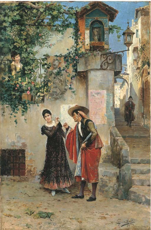 An amorous advance by Juan Gimenez Martin,A3(16x12")Poster