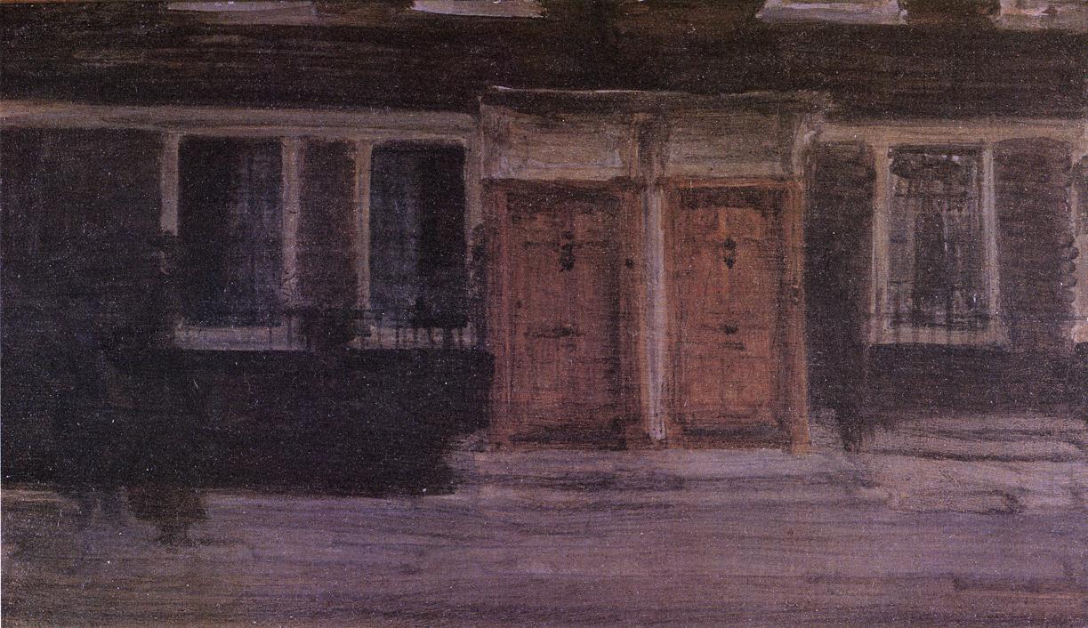 Chelsea Houses, vintage artwork by James Abbott McNeill Whistler, 12x8" (A4) Poster