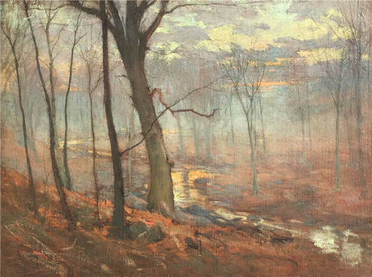 Breaking Dawn, vintage artwork by Hal Robinson, 12x8" (A4) Poster