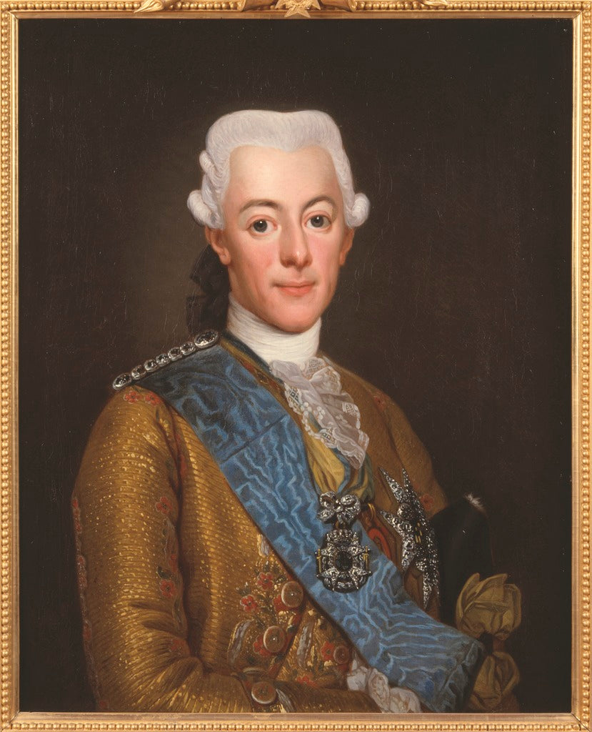 Gustav III, King of Sweden, vintage artwork by Per Krafft the Elder, 12x8" (A4) Poster