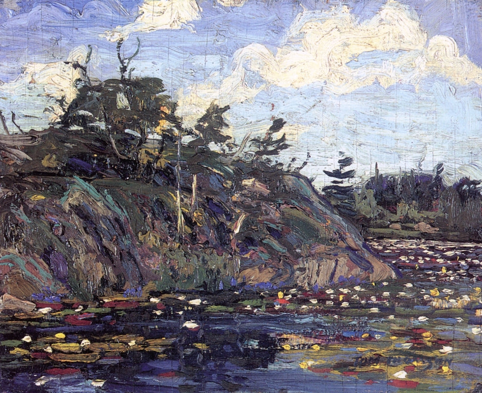 The Lily Pond, vintage artwork by Tom Thomson, 12x8" (A4) Poster