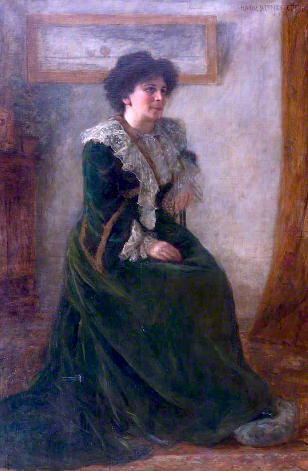 Hertha Ayrton by Helena Arsene Darmesteter,A3(16x12")Poster