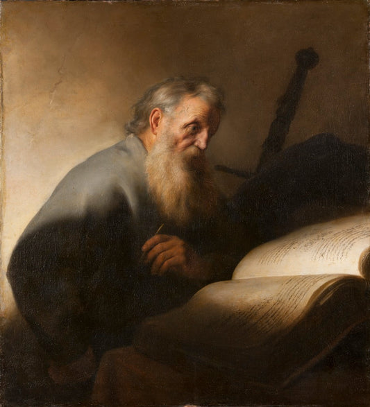 Apostle Paul, vintage artwork by Jan Lievens, 12x8" (A4) Poster