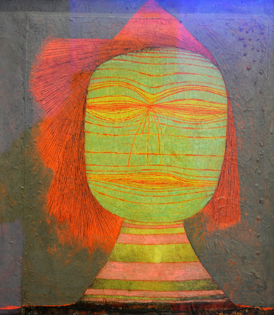 Actor’s Mask, vintage artwork by Paul Klee, 12x8" (A4) Poster