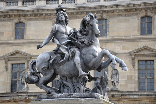 King Louis XIV (copy), vintage artwork by Gian Lorenzo Bernini, 12x8" (A4) Poster