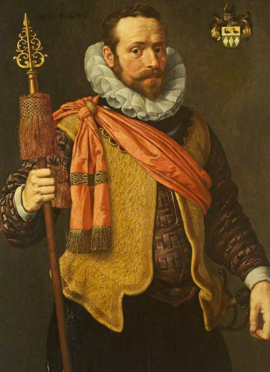 An Official of a Civic Guard, Aged 40, vintage artwork by Frans Pourbus the Younger, 12x8" (A4) Poster