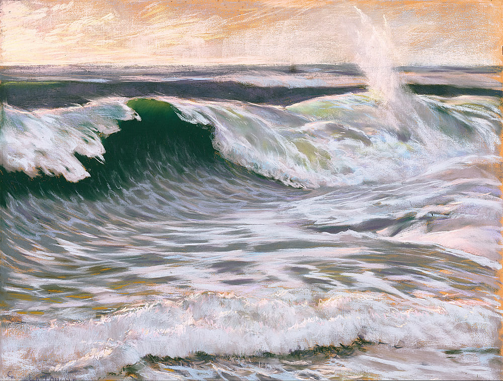 La vague de l'ocean by Gaston La Touche,A3(16x12")Poster