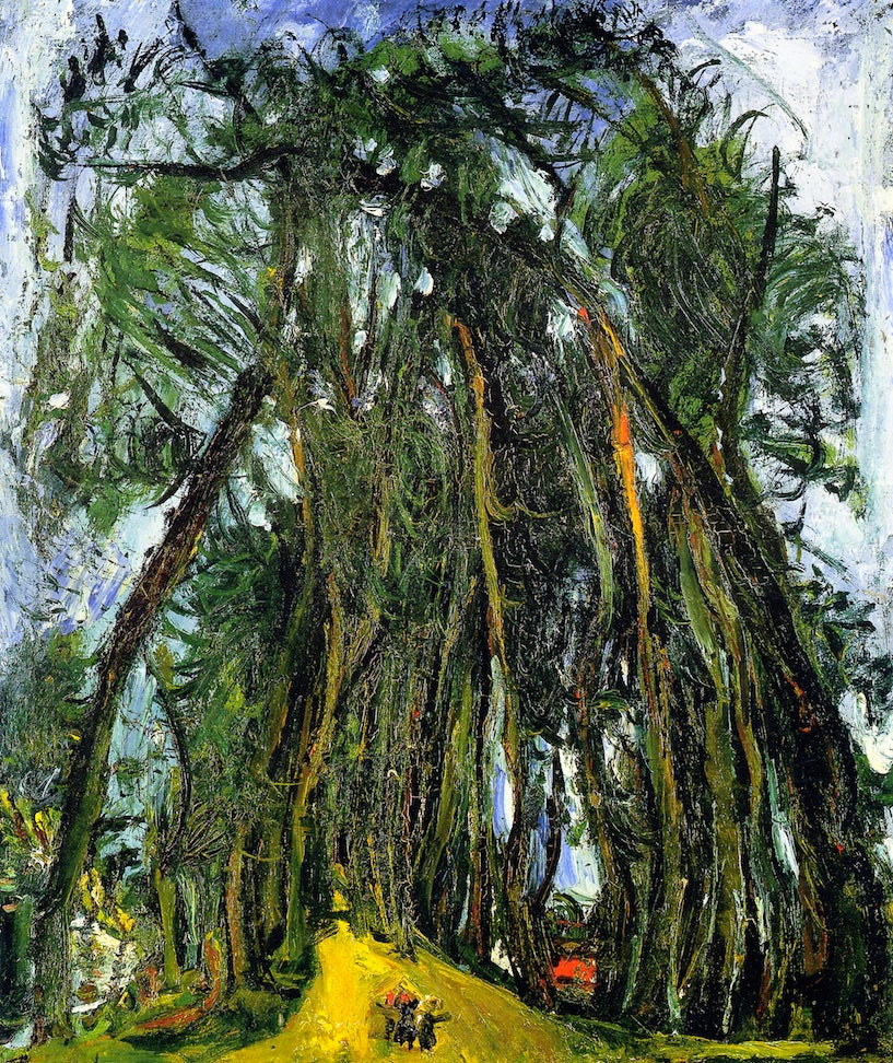 Avenue of Trees at Chartres by Chaim Soutine,16x12(A3) Poster