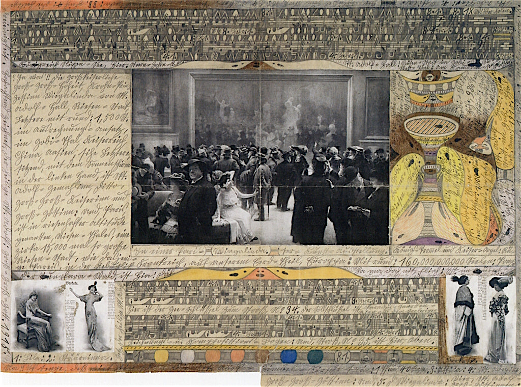 At a Paris Art Show by Adolf Wolfli,A3(16x12")Poster