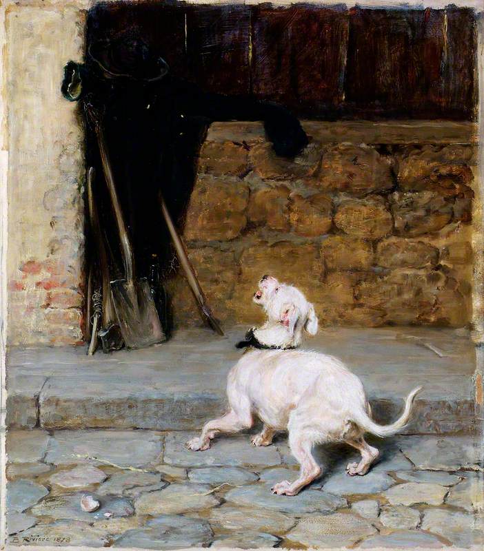 So full of shapes is fancy', vintage artwork by Briton Riviere, 12x8" (A4) Poster