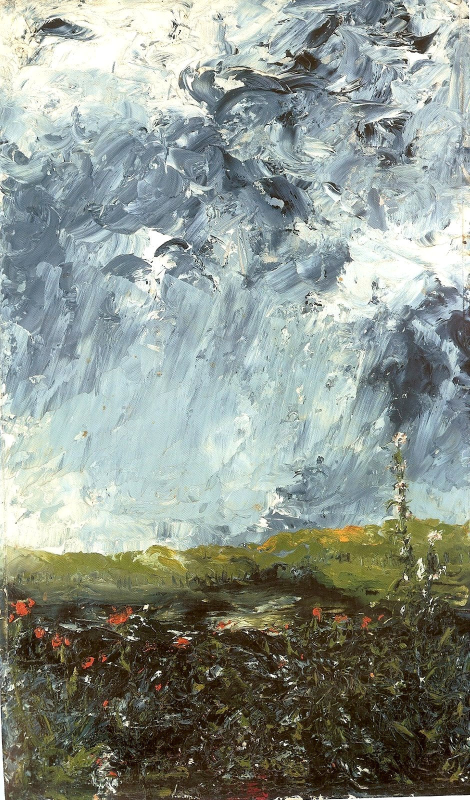 Flowers of the Moor, vintage artwork by August Strindberg, 12x8" (A4) Poster