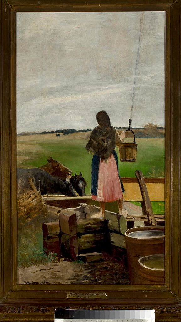 Girl at the Well by Jacek Malczewski,A3(16x12")Poster