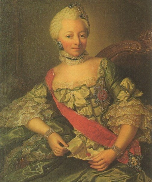 Louise Frederica of Württemberg, duchess of Mecklenburg-Schwerin, vintage artwork by Georg David Matthieu, 12x8" (A4) Poster