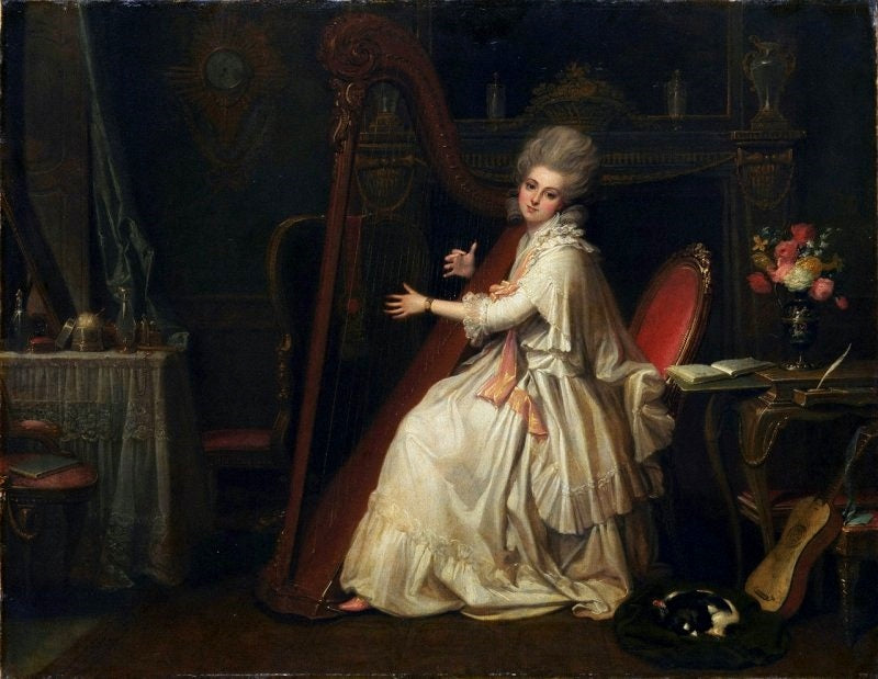 Marianne Dorothy Harland (1759-1785), Later Mrs. William Dalrymple, vintage artwork by Richard Cosway, 12x8" (A4) Poster