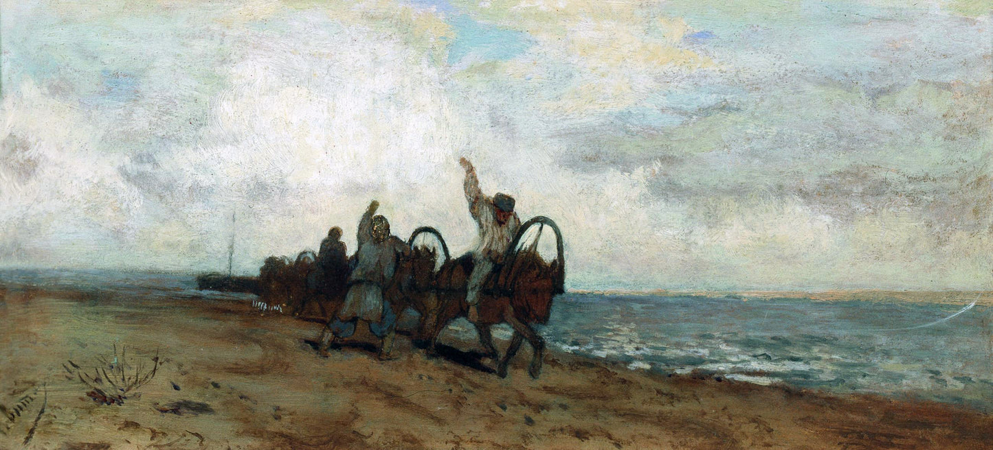 Barge Haulers by Isaak Levitan,A3(16x12")Poster