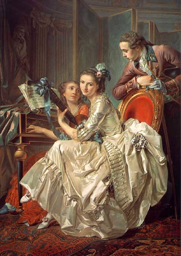 Music Leisure, vintage artwork by Louis de Trinquesse, 12x8" (A4) Poster