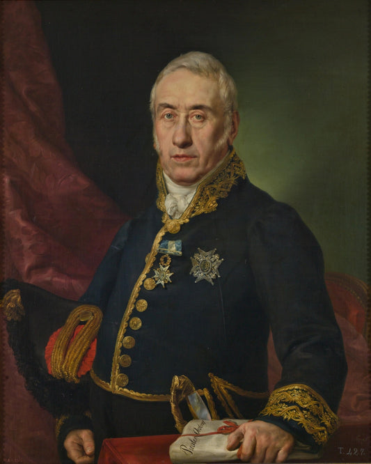 Ignacio Gutierrez Solana, Overseer of the Royal Stables, vintage artwork by Vicente López y Portaña, 12x8" (A4) Poster