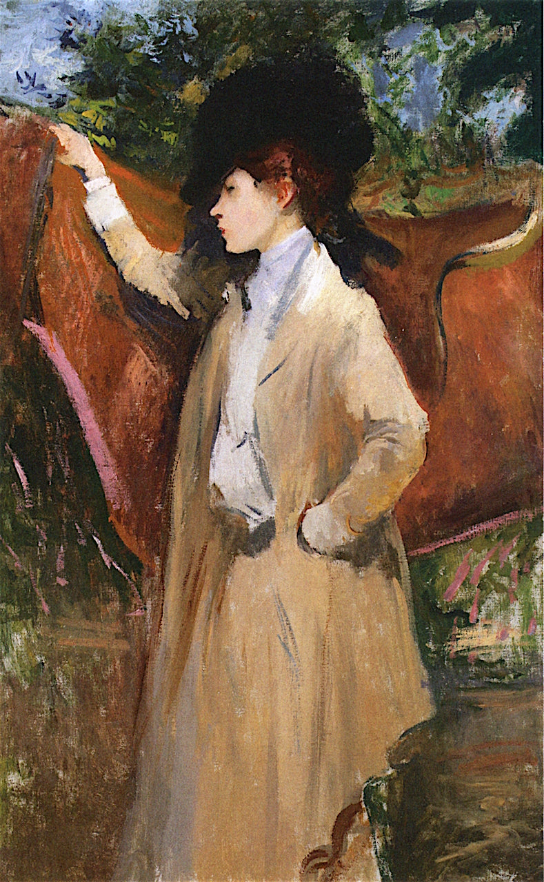 Mrs. Frederick Prince (study for  by Edmund Tarbell,A3(16x12")Poster