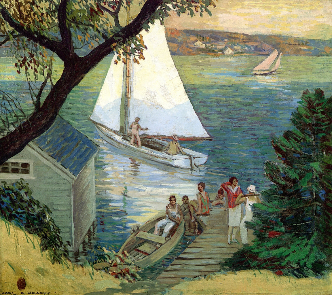 Holiday (Lake Geneva) by Carl R. Krafft,16x12(A3) Poster
