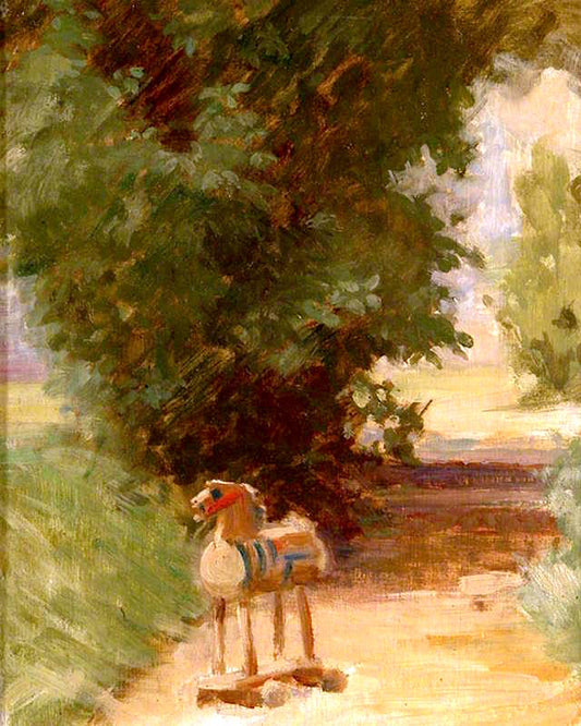 Dobbin on the Path, vintage artwork by Percy Harland Fisher, 12x8" (A4) Poster