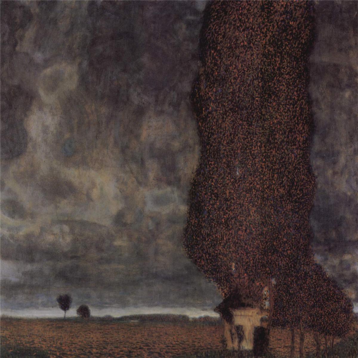 The Big Poplar II, vintage artwork by Gustav Klimt, 12x8" (A4) Poster