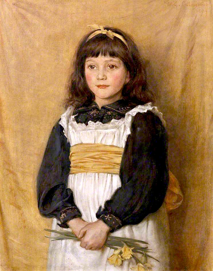 Barbara Crystal Collingwood, vintage artwork by William Gershom Collingwood, 12x8" (A4) Poster