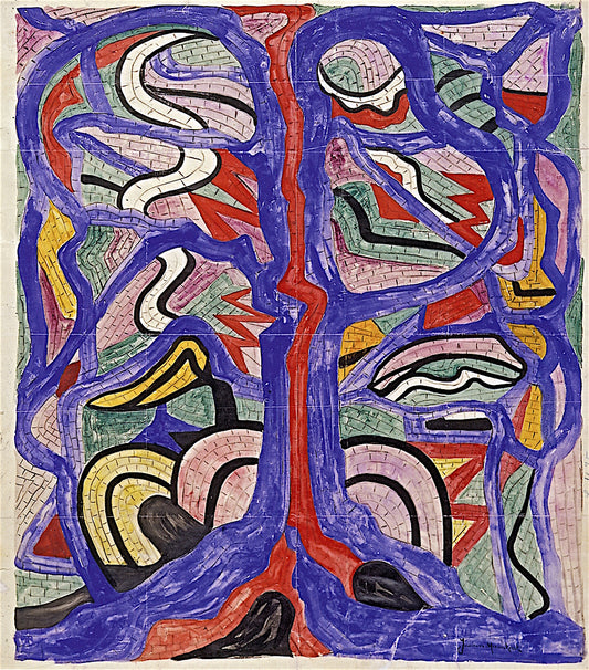 Design for a Mosaic by Jacoba van Heemskerck,16x12(A3) Poster