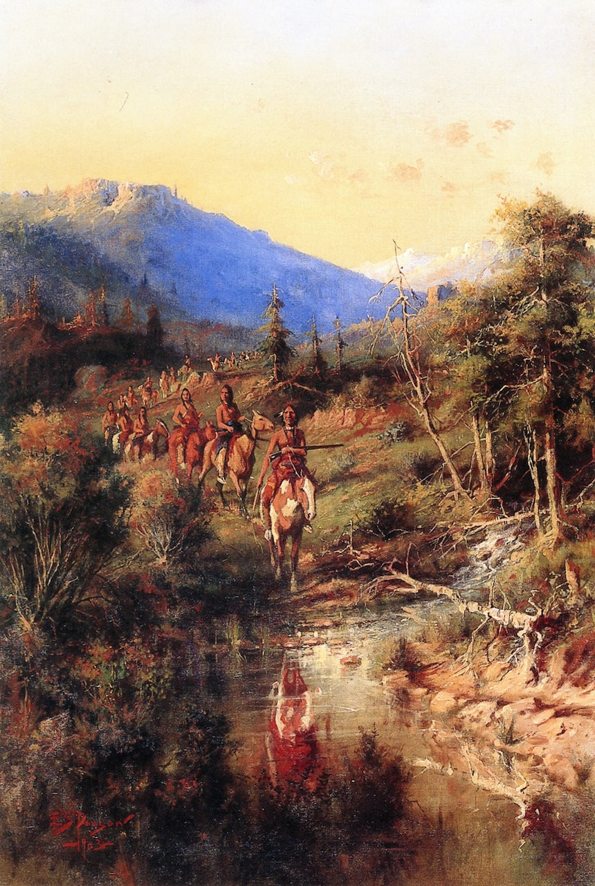 Return of Chief Joseph and His Tribe by Edgar Samuel Paxson,A3(16x12")Poster