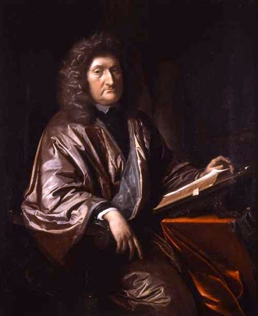 Portrait van Johannes Roos, vintage artwork by Adriaen van der Werff, 12x8" (A4) Poster