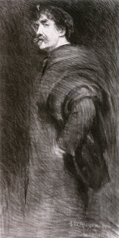 Whistler in London by John White Alexander,A3(16x12")Poster