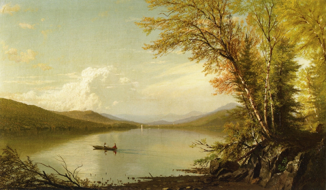 Lake George, vintage artwork by Richard William Hubbard, A3 (16x12") Poster Print