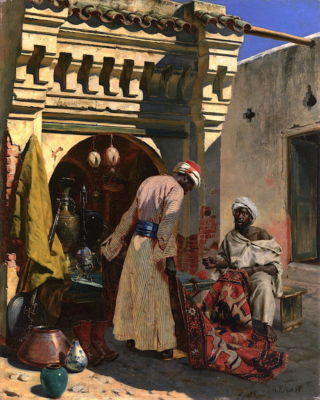 The Rug Merchant by Rudolf Ernst,A3(16x12")Poster