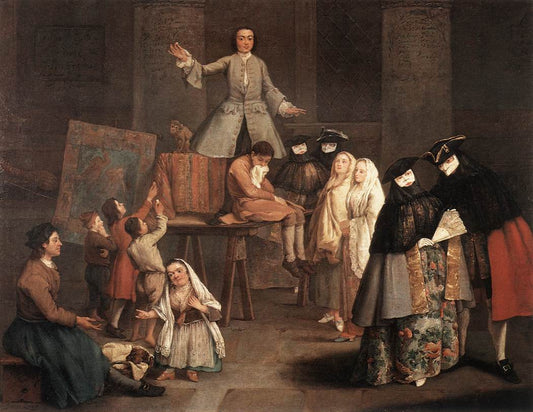 The Tooth Puller, vintage artwork by Pietro Longhi, 12x8" (A4) Poster