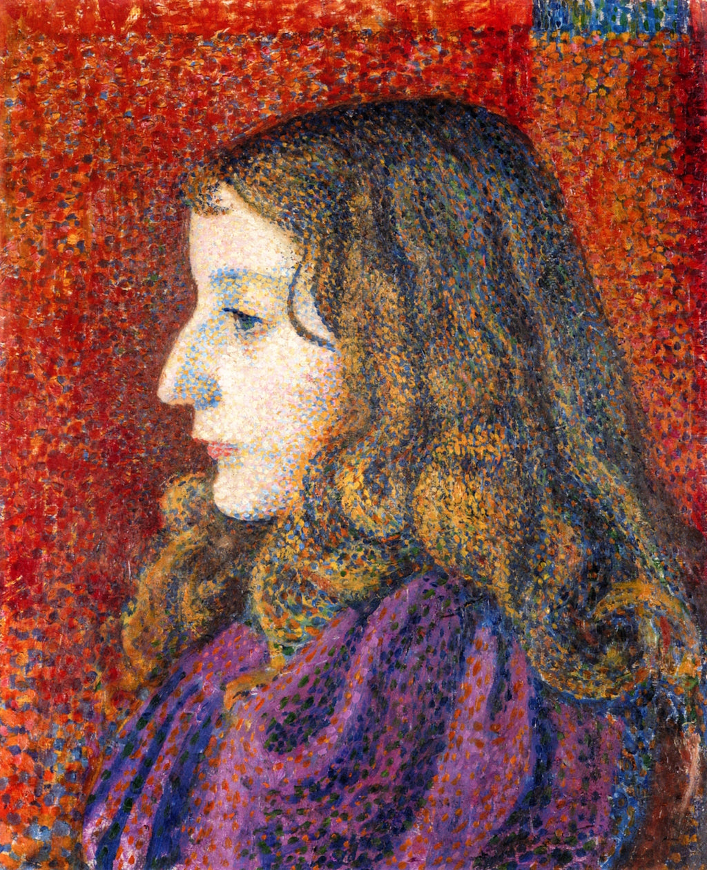 Portrait of Denise Marechal by Georges Lemmen,A3(16x12")Poster
