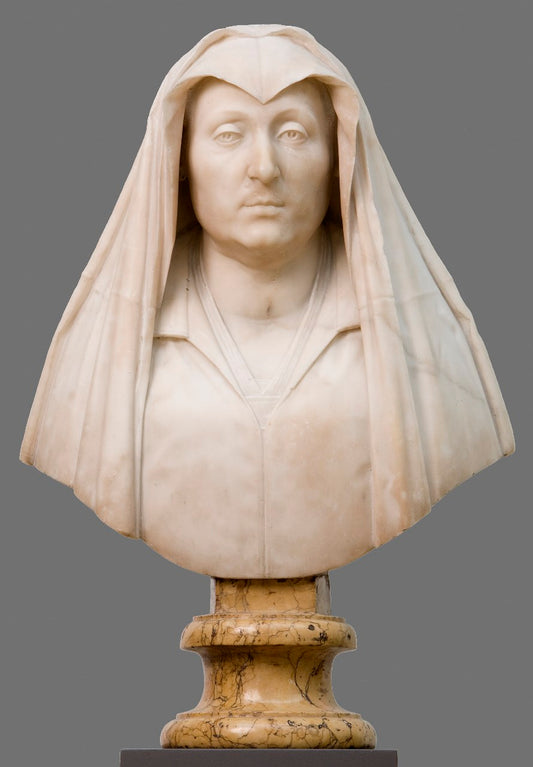 Camilla Barbadori, Mother of Pope Urban VIII Barberini, vintage artwork by Gian Lorenzo Bernini, 12x8" (A4) Poster
