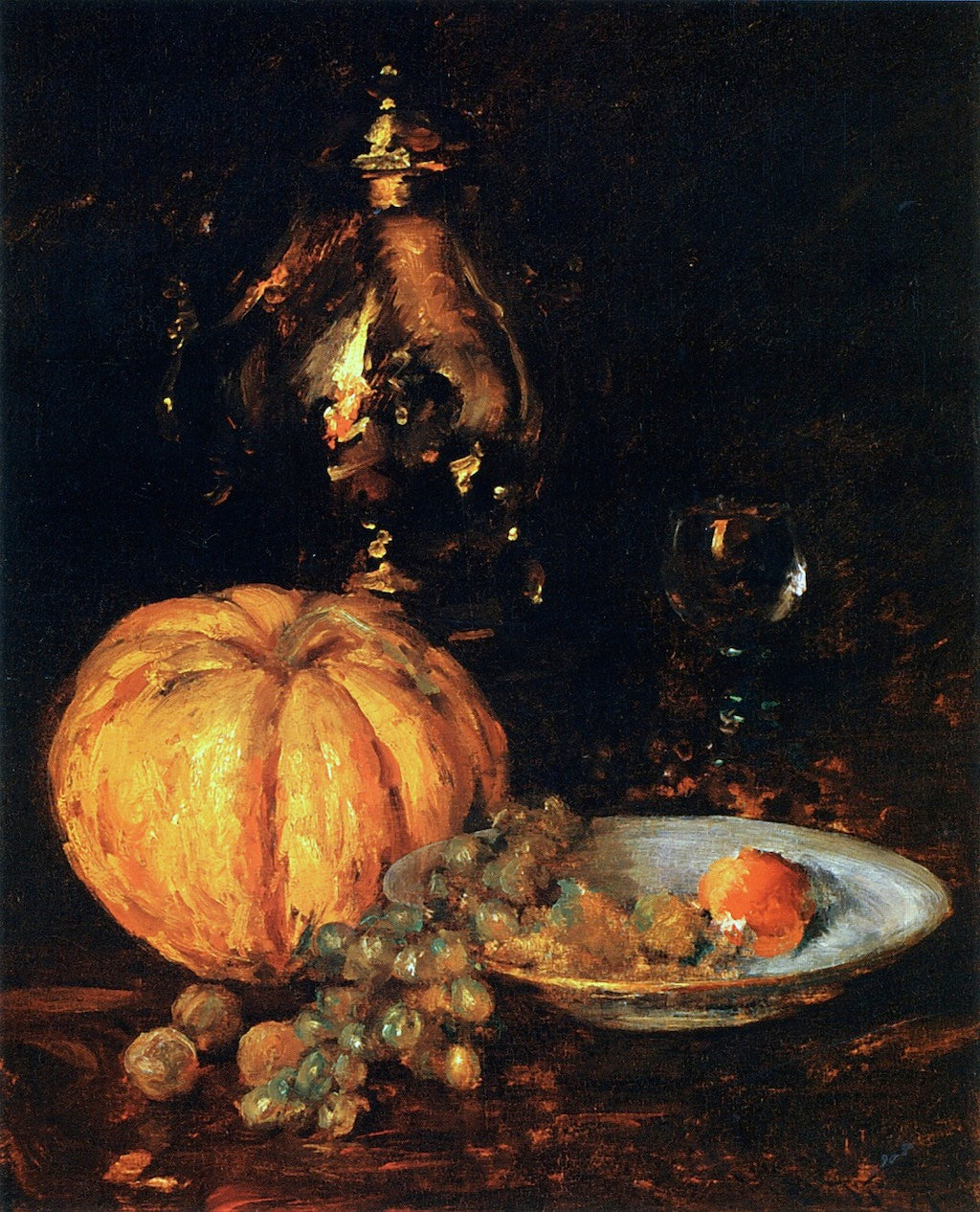 A Belgian Melon, vintage artwork by William Merritt Chase, 12x8" (A4) Poster