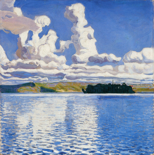 Cloud Towers, vintage artwork by Akseli Gallen-Kallela, 12x8" (A4) Poster