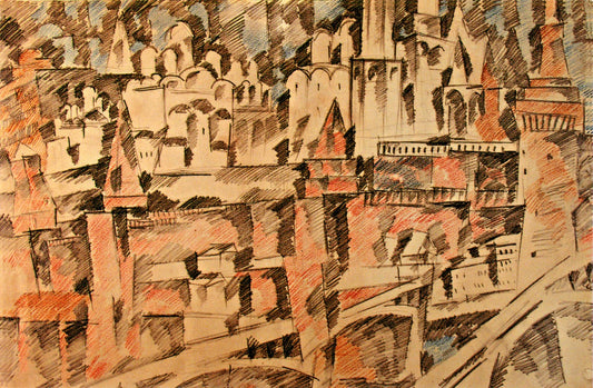 The Moscow Kremlin by Aristarkh Lentulov,16x12(A3) Poster