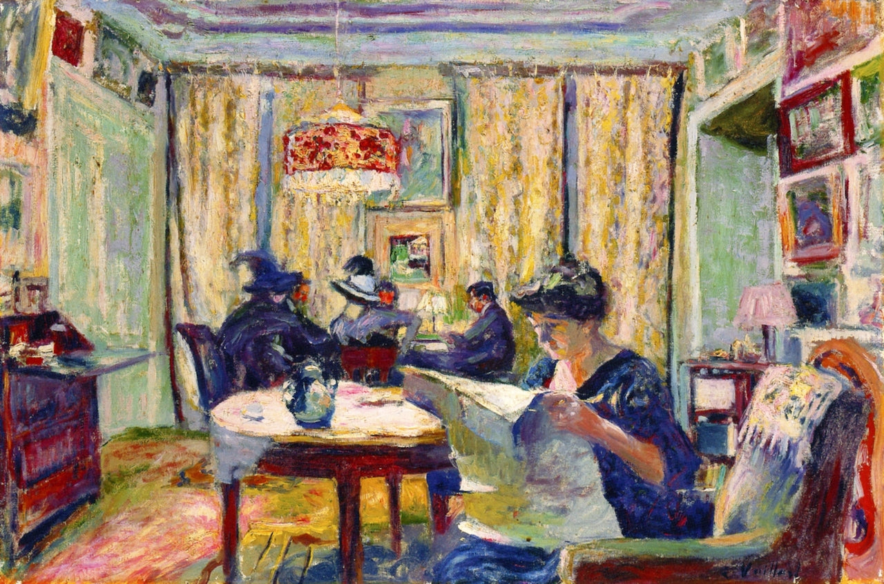 The Bridge Party by edouard Vuillard,A3(16x12")Poster