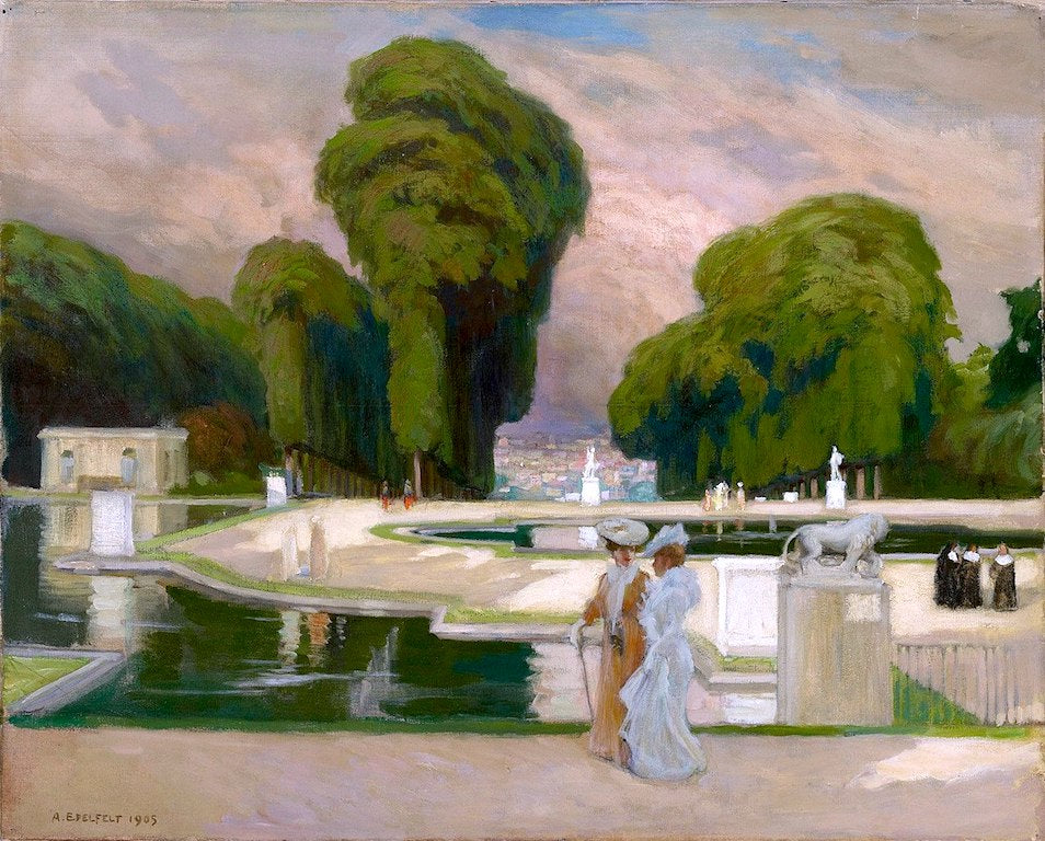 From St. Cloud Park, Paris by Albert Edelfelt,A3(16x12")Poster
