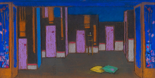 Hall with Doors by William Penhallow Henderson,16x12(A3) Poster