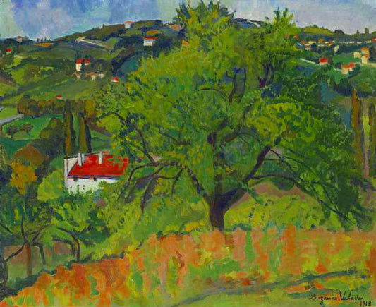 Farm Montcorin, vintage artwork by Suzanne Valadon, 12x8" (A4) Poster