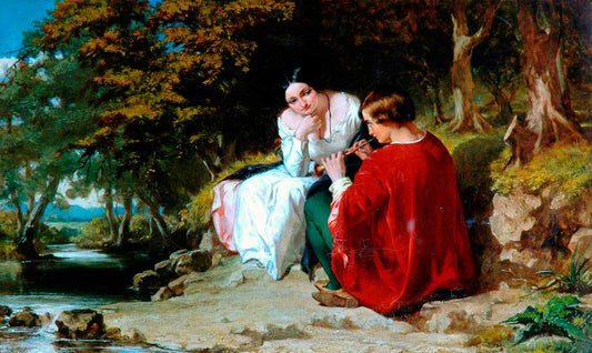Melody, vintage artwork by Alfred Elmore, A3 (16x12") Poster Print