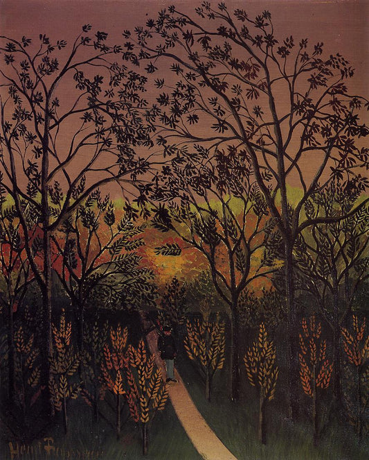 A Corner of the Plateau of Bellevue, vintage artwork by Henri Rousseau, 12x8" (A4) Poster